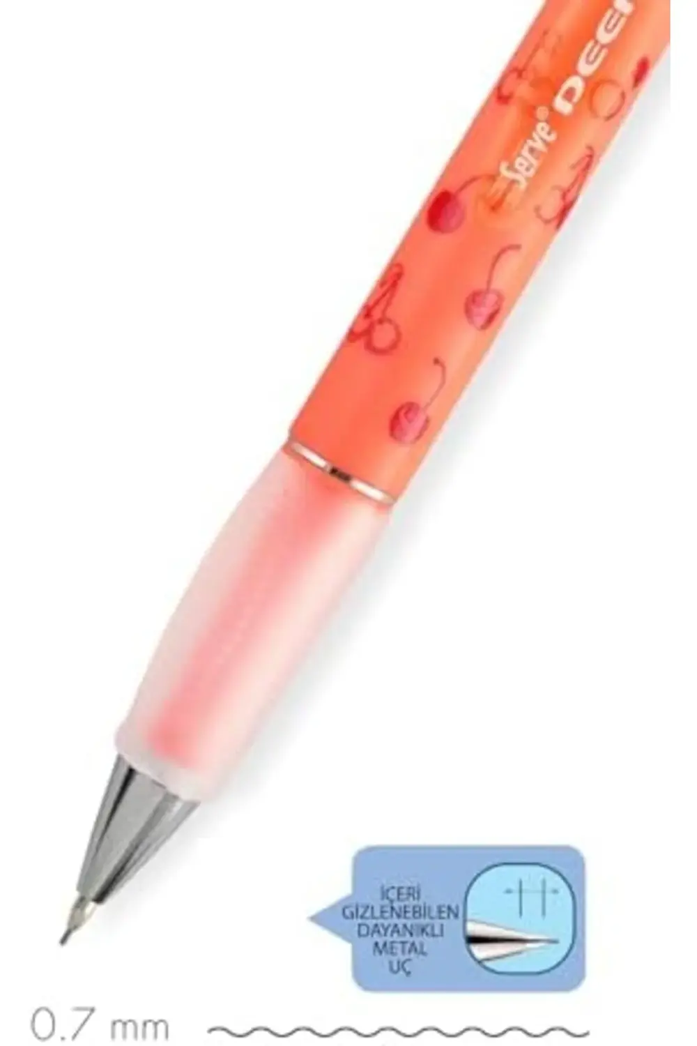 trendflare DEEP MEKANIK KURSUN 07MM FOS KIRMIZI KİRAZ modasplash