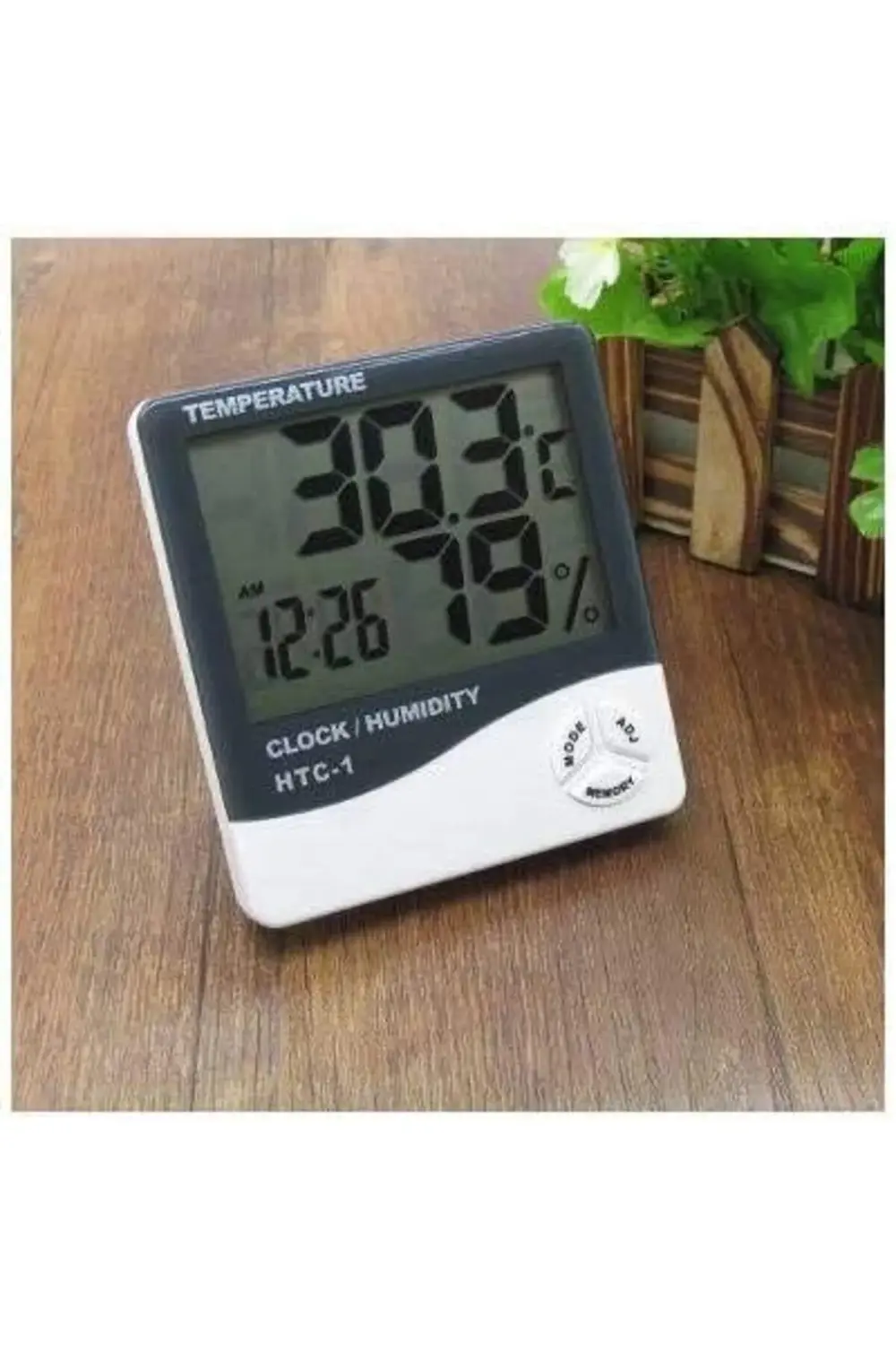 trendflare Duvara Asılabilen Saatli ve Nem Ölçer Termometre Higro