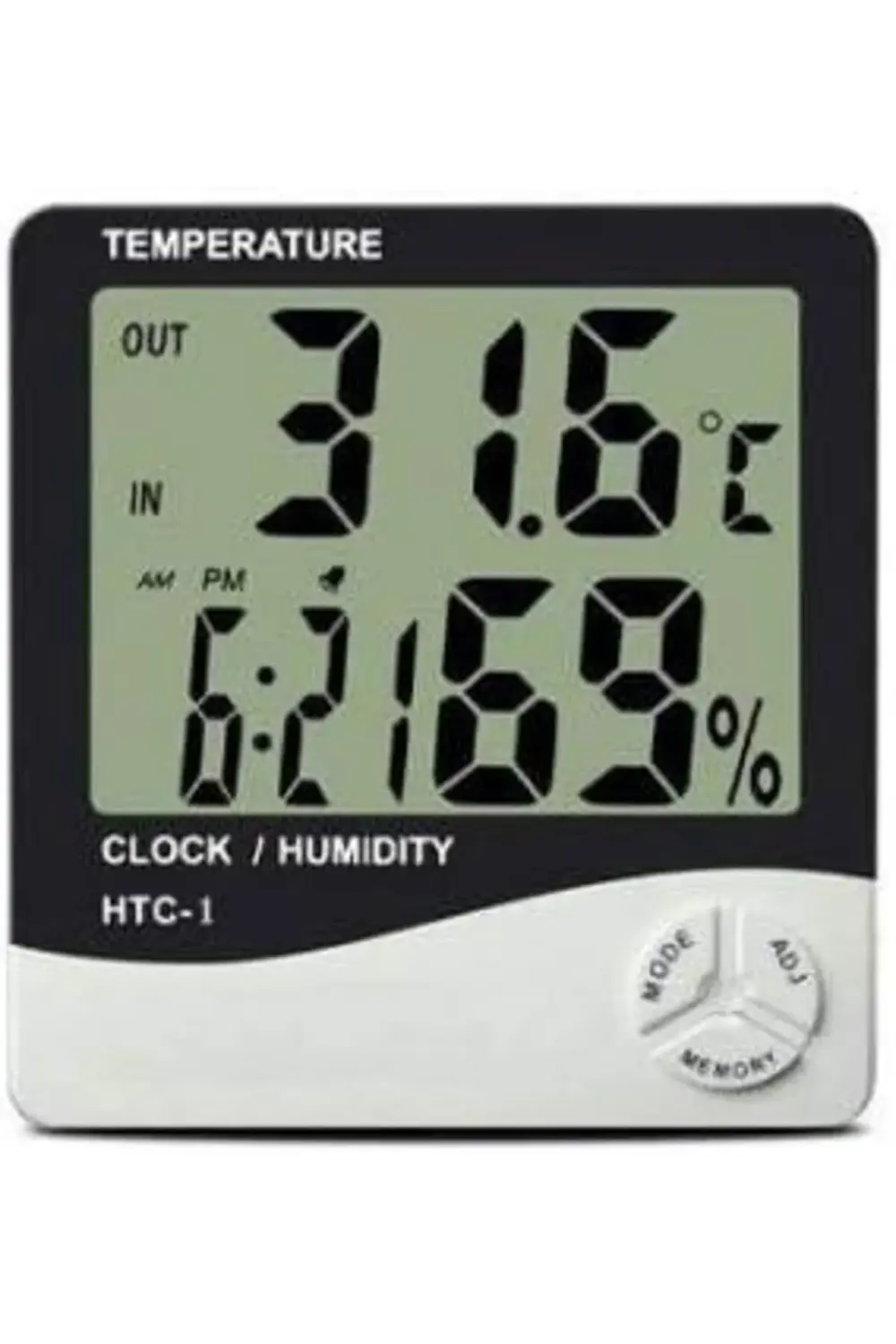 trendflare Duvara Asılabilen Saatli ve Nem Ölçer Termometre Higro