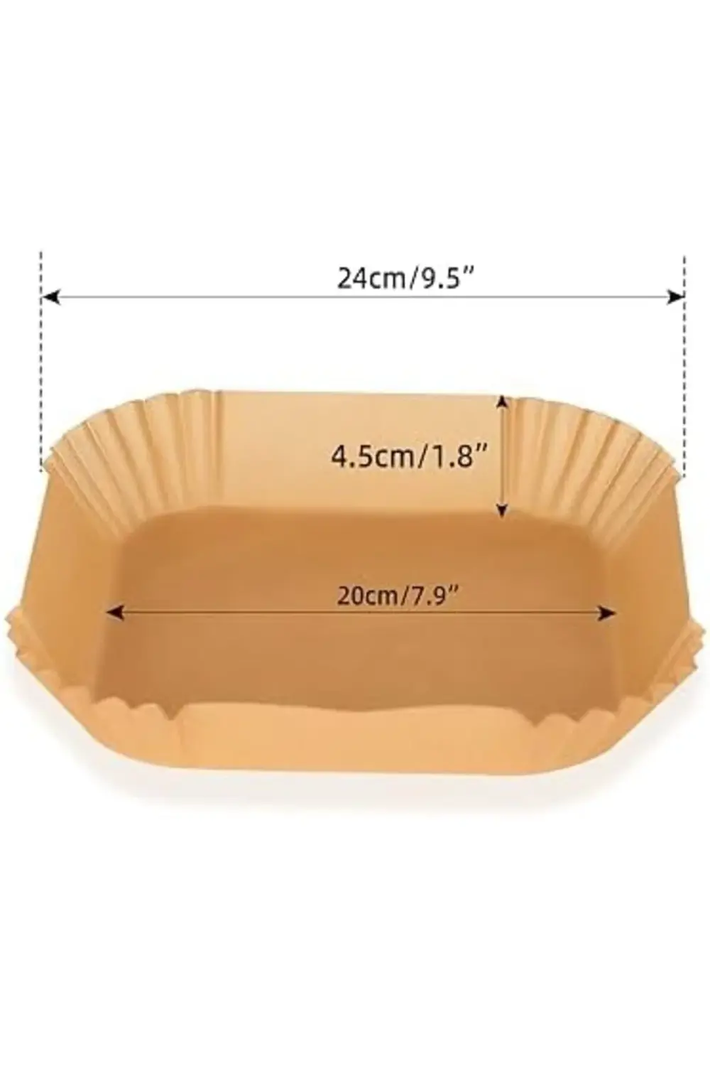 trendflare Fryer Pişirme Kağıdı, Hava Fritözü Kağıdı, Fırın Pişir