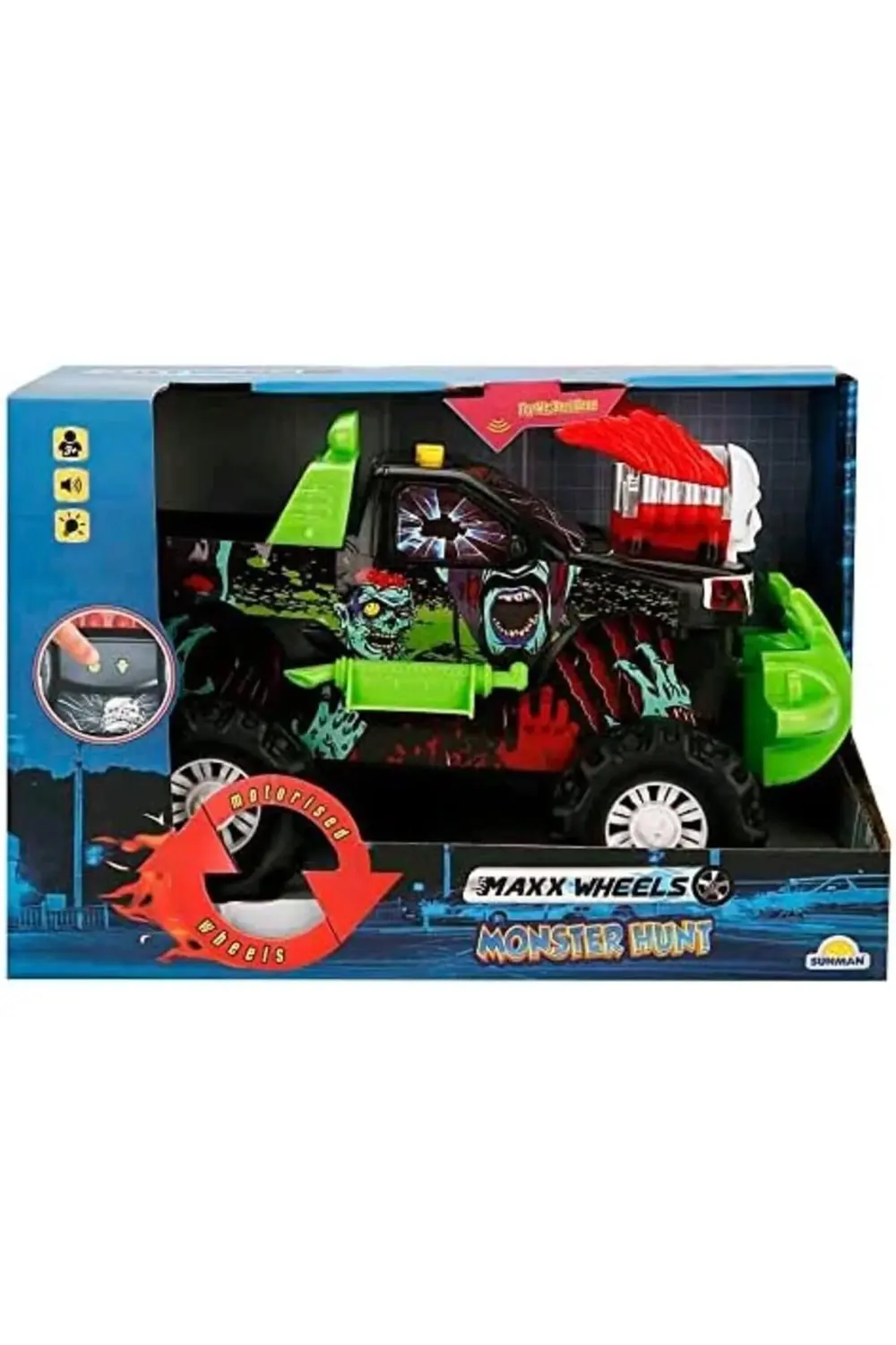 trendflare Motorize Kurukafa Araç 29 cm Sesli Işıklı goldbeam 114