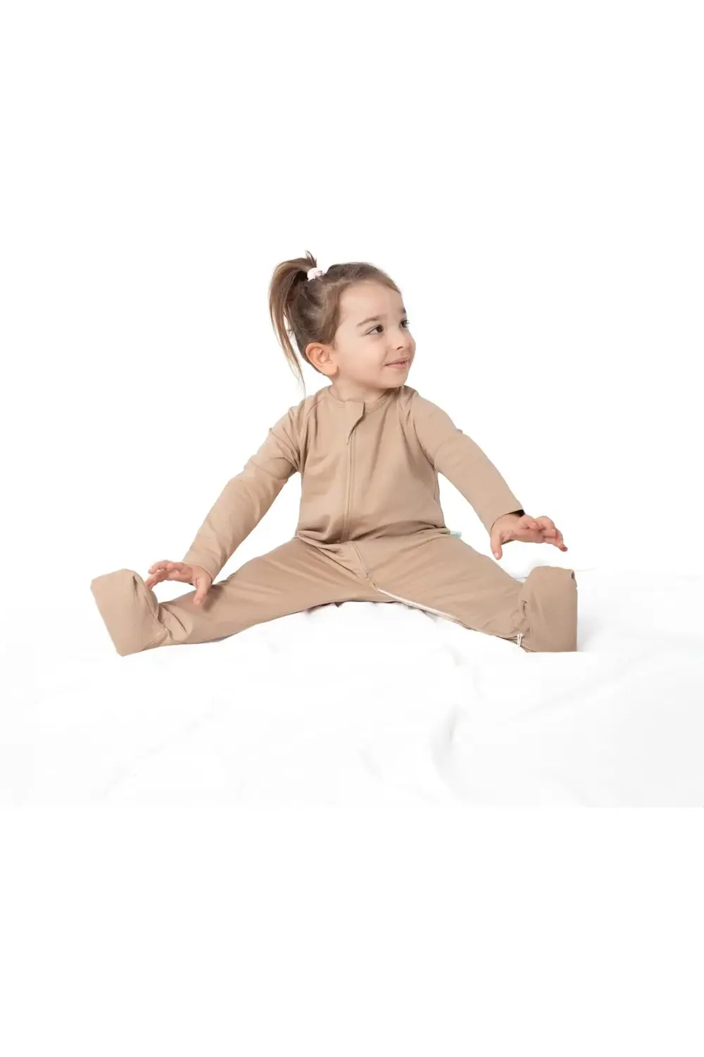 trendflare Organik Pamuk Çocuk Ayaklı Uyku Tulumu - 1 TOG - (12-1