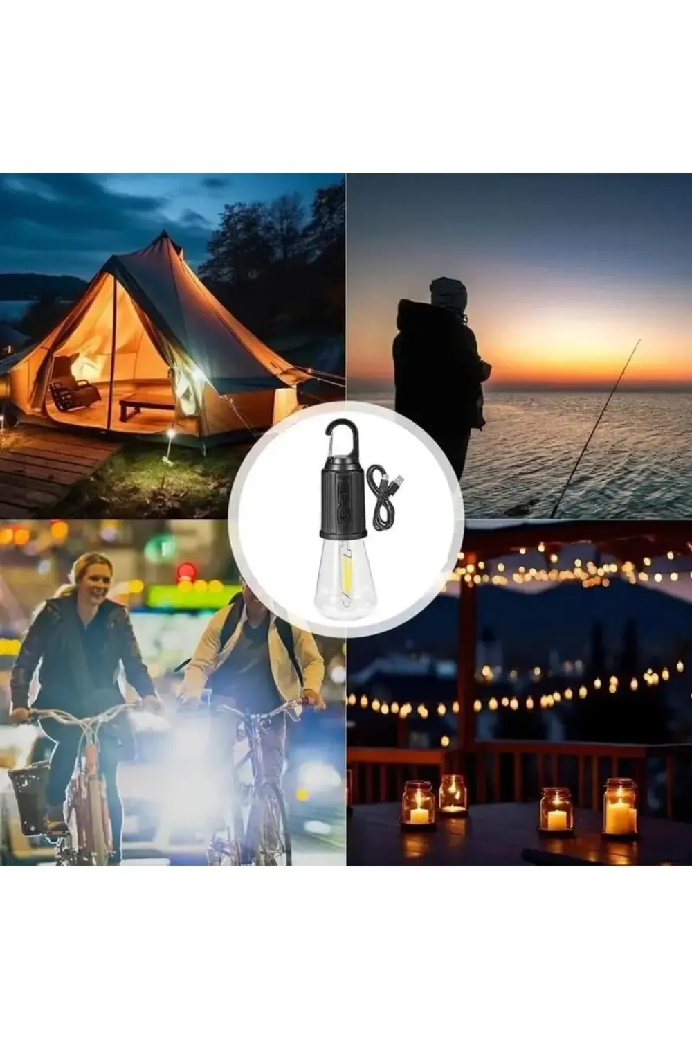 trendflare Şarjlı Kamp Lambası, 3 Modlu, Özellikli, Type-c Şarj K