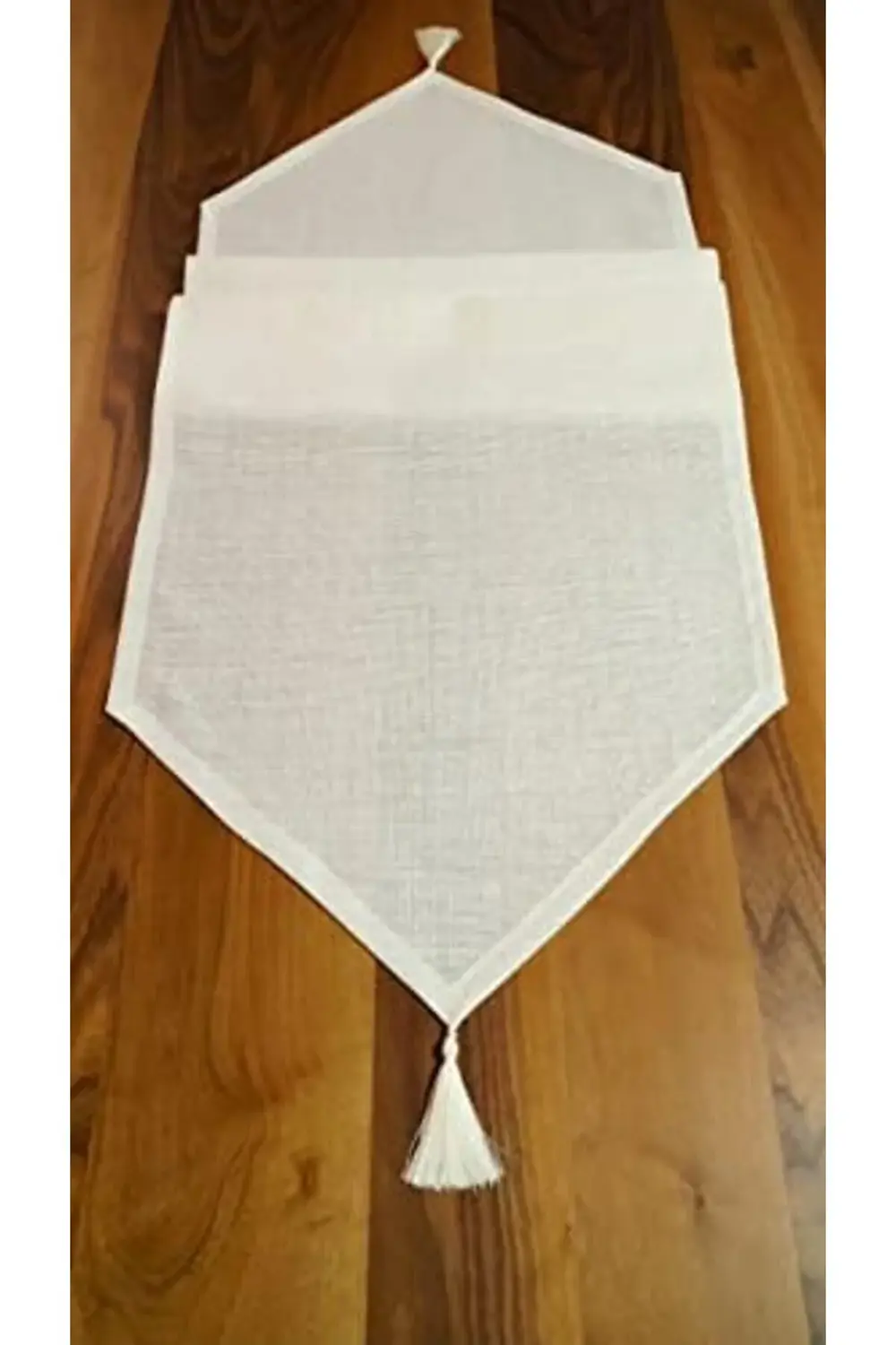 trendflare Simli Runner Püsküllü, Kırık Beyaz, 45x150cm modasplas trendflare Simli Runner Püsküllü, Kırık Beyaz, 45x150cm modasplas