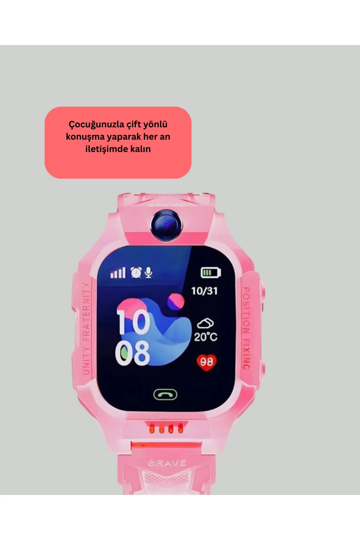 Trendlia S10 Akıllı Çocuk Saati Çift Yönlü Konuşma ve SOS Fonksiyonu