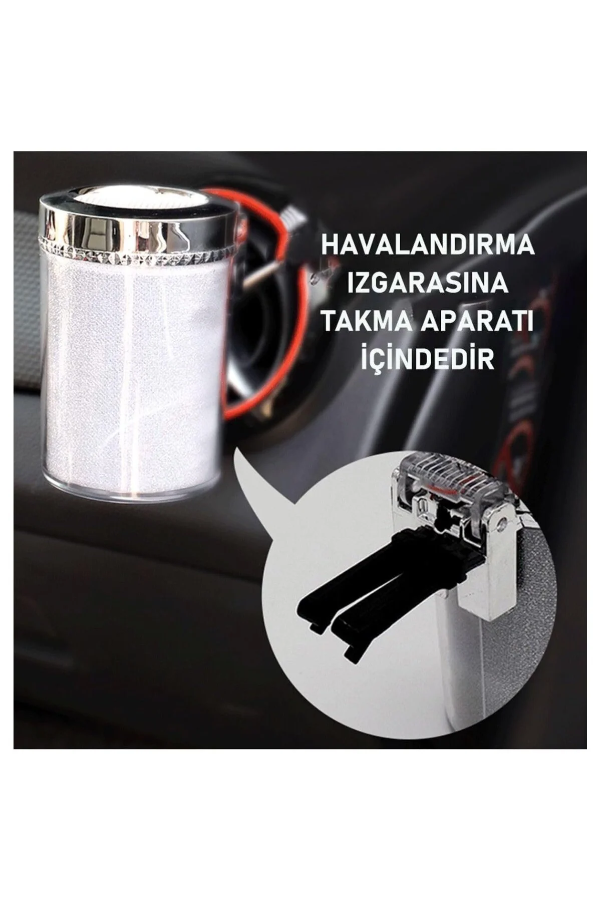TRENDLIFEOTO Işıklı Disco Küllük 7 Renk Izgaraya Takmalı