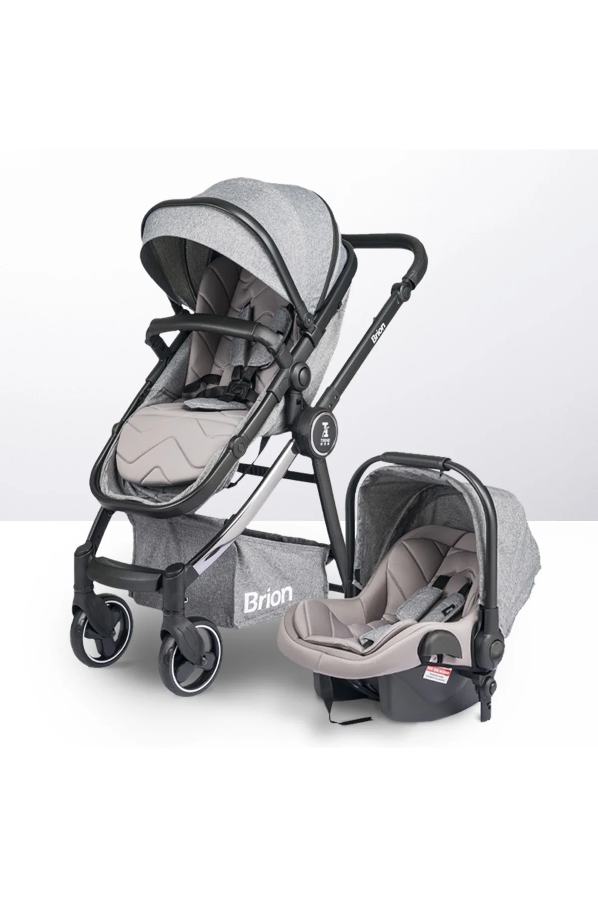 Trendone Travel Sistem Bebek Arabası Gri