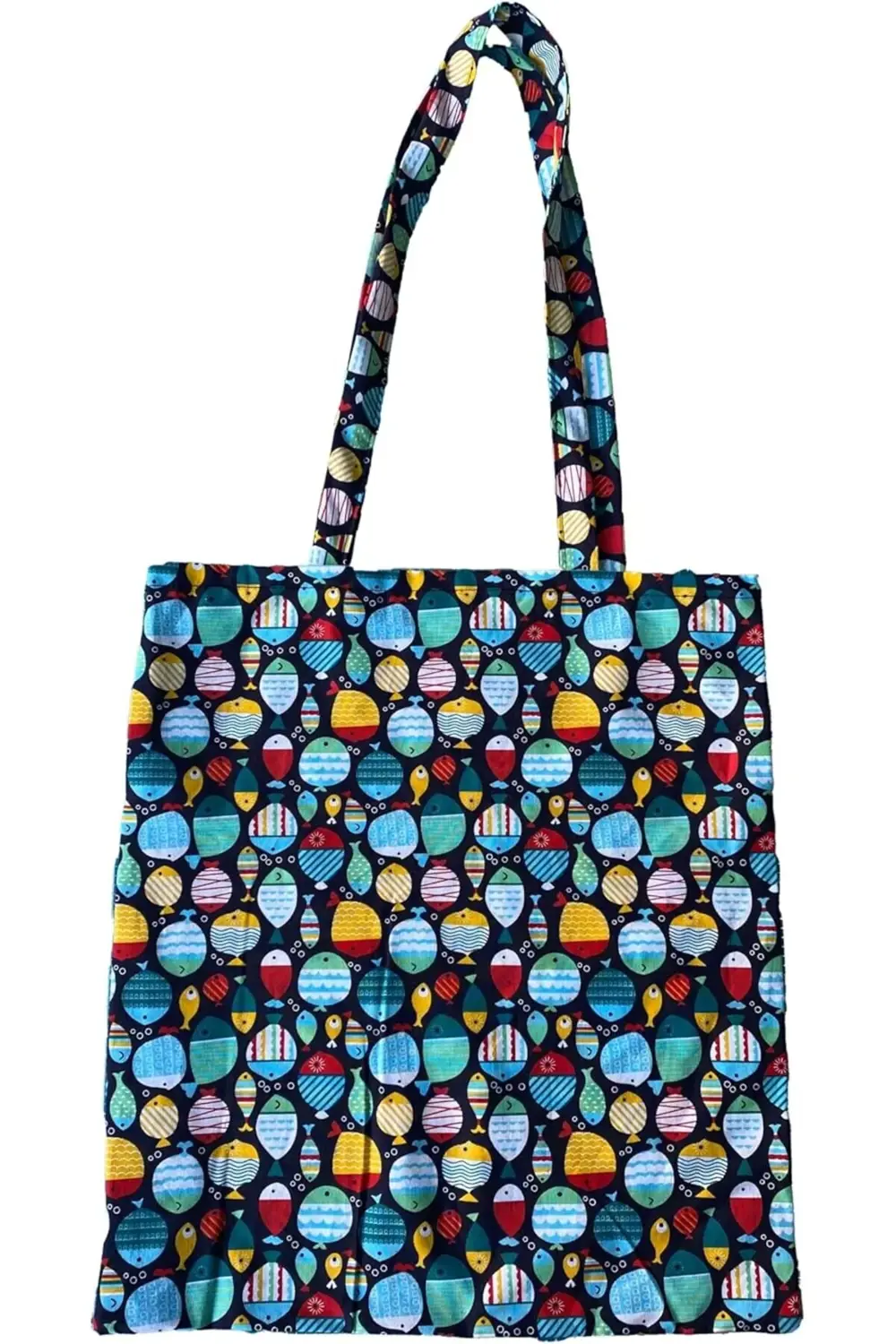 trendpulse - Balık Baskılı Bez Çanta modaedge 915749