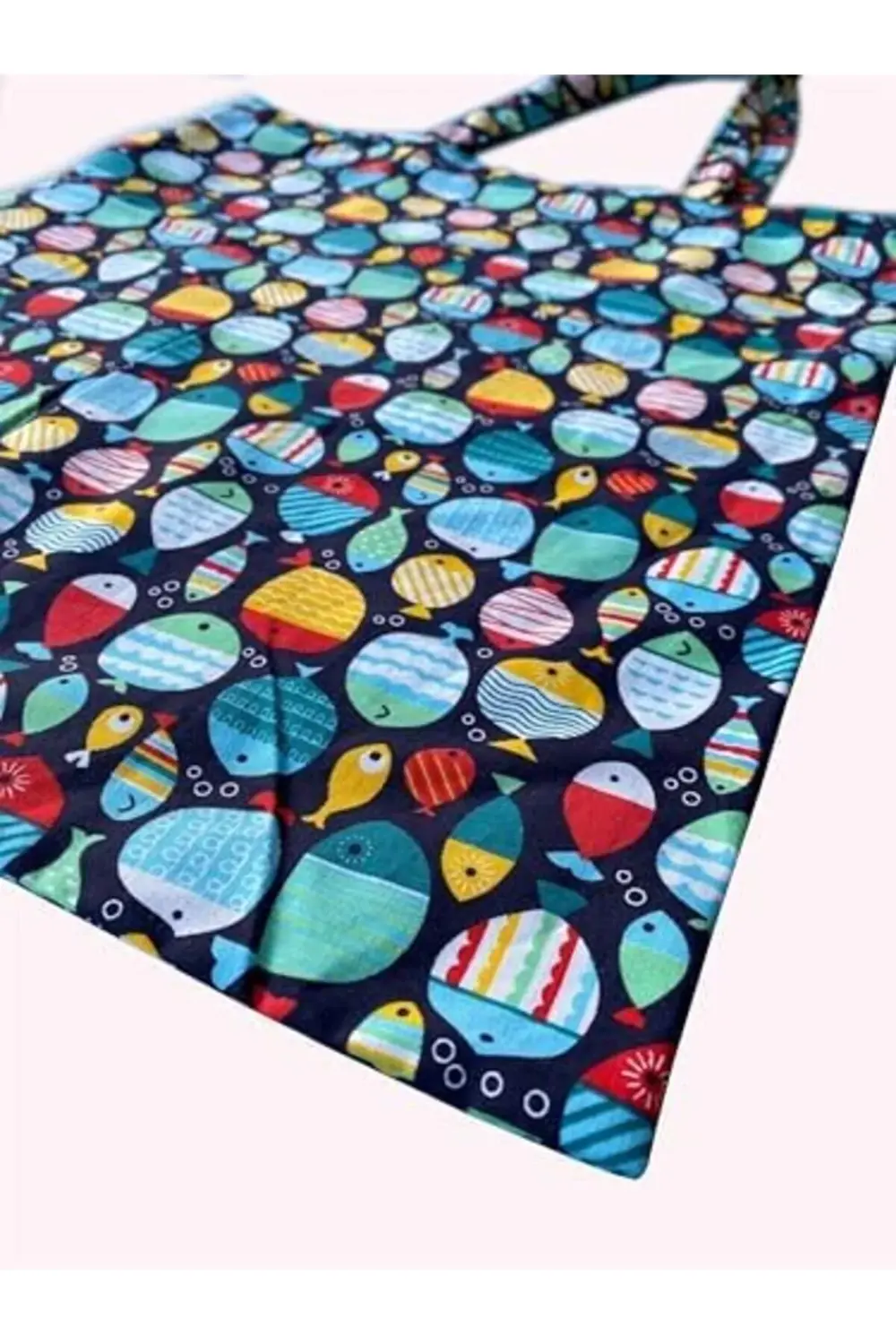 trendpulse - Balık Baskılı Bez Çanta modaedge 915749