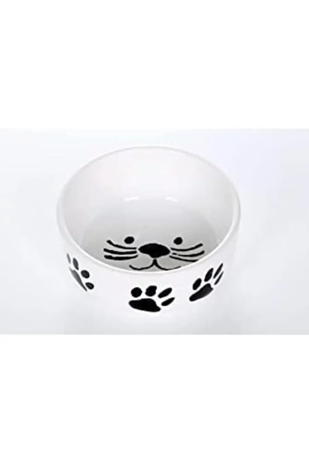 trendpulse Seramik Kase Kedi Mama Su Kabı Beyaz Renk 2'li modashi