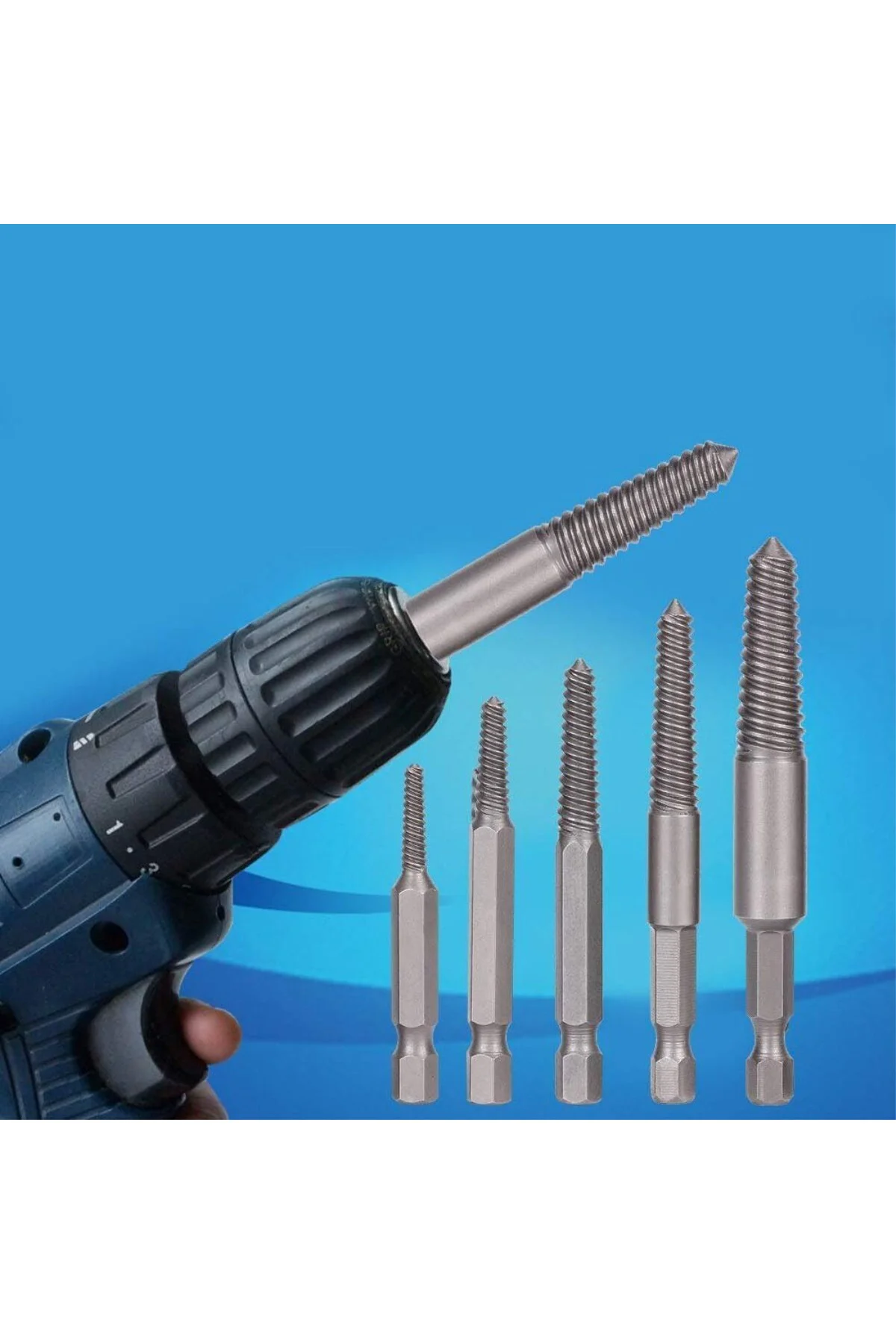Trendyapimarket 5405 Bits Saplı Hasarlı Vida Sökücü 6 Parça