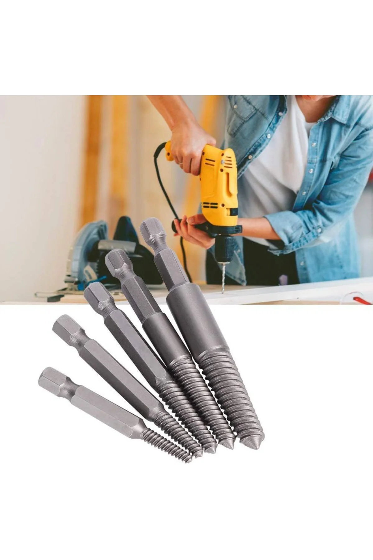 Trendyapimarket 5405 Bits Saplı Hasarlı Vida Sökücü 6 Parça