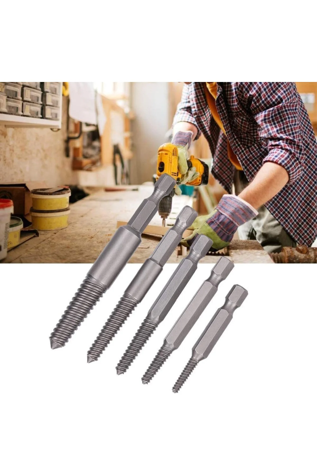 Trendyapimarket 5405 Bits Saplı Hasarlı Vida Sökücü 6 Parça