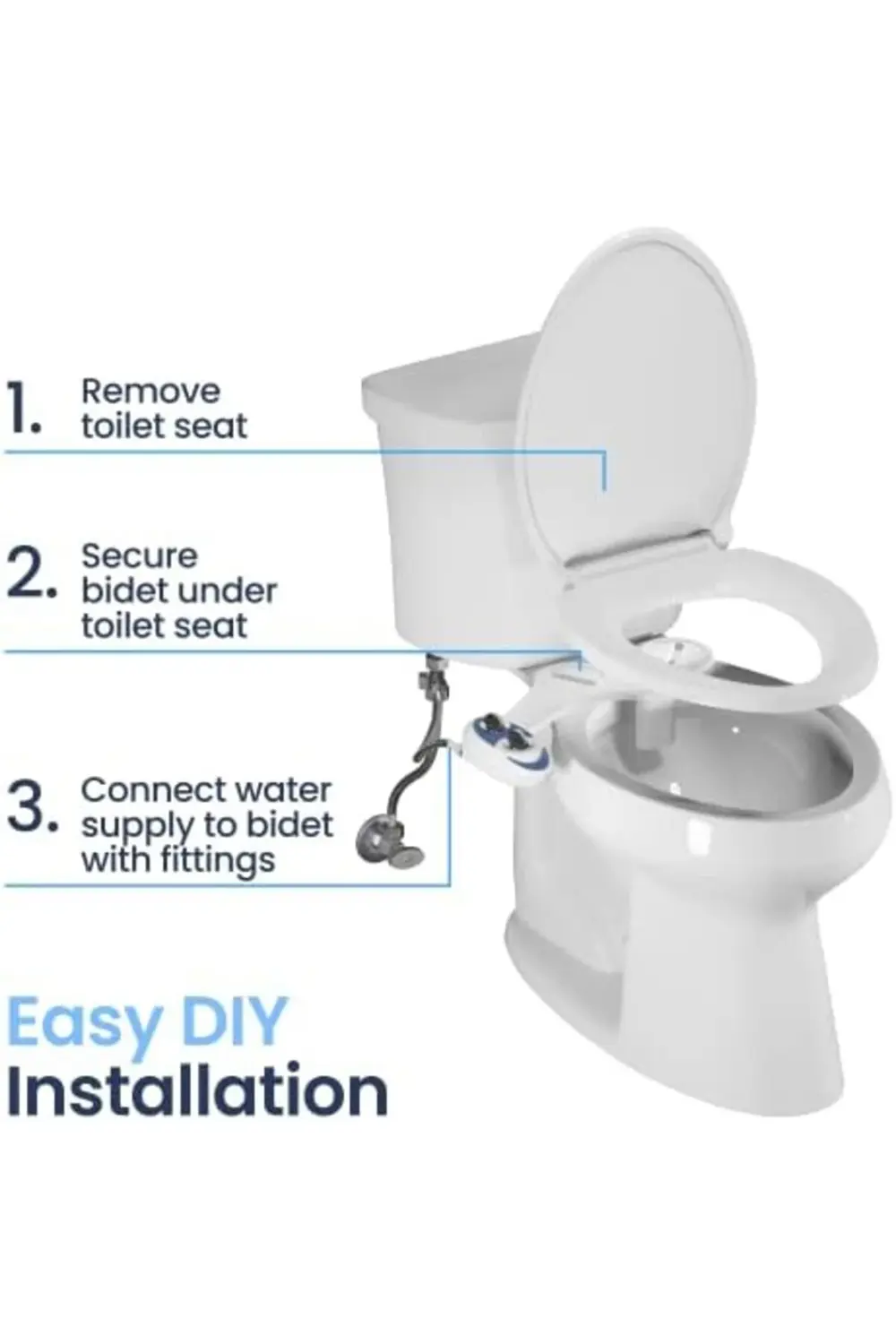 trendyloop Bidet NEO 120 - Kendi Kendini Temizleyen Başlık, Tatlı