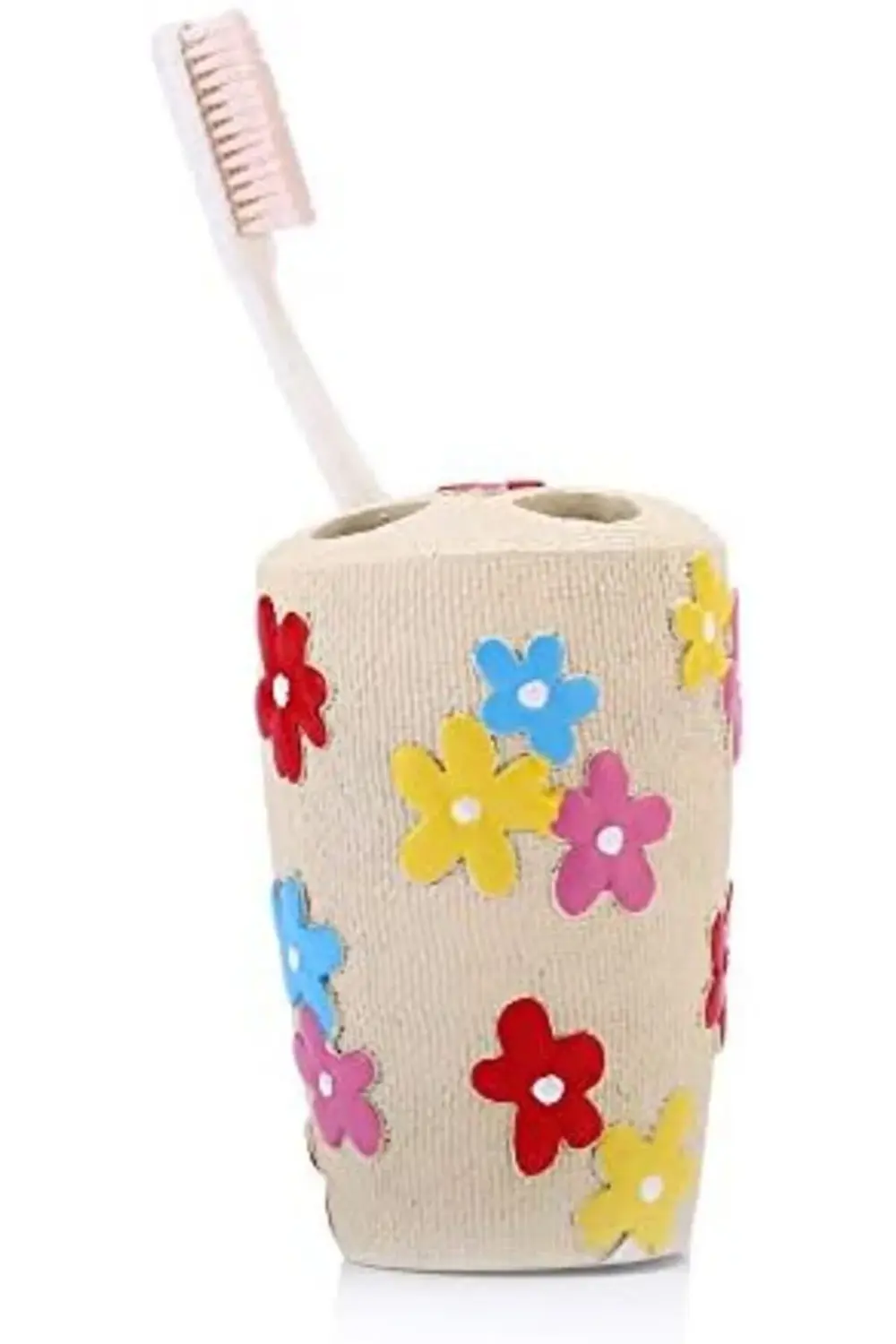 trendyloop Diş Fırçalık Renkli Papatyalı Poliresin Model trendfla