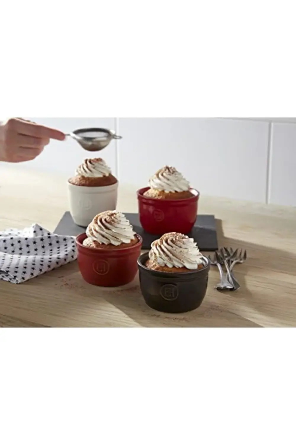 trendyloop Emile Henry Ramekin Fırın Kabı 8 cm Kırmızı/Burgundy t