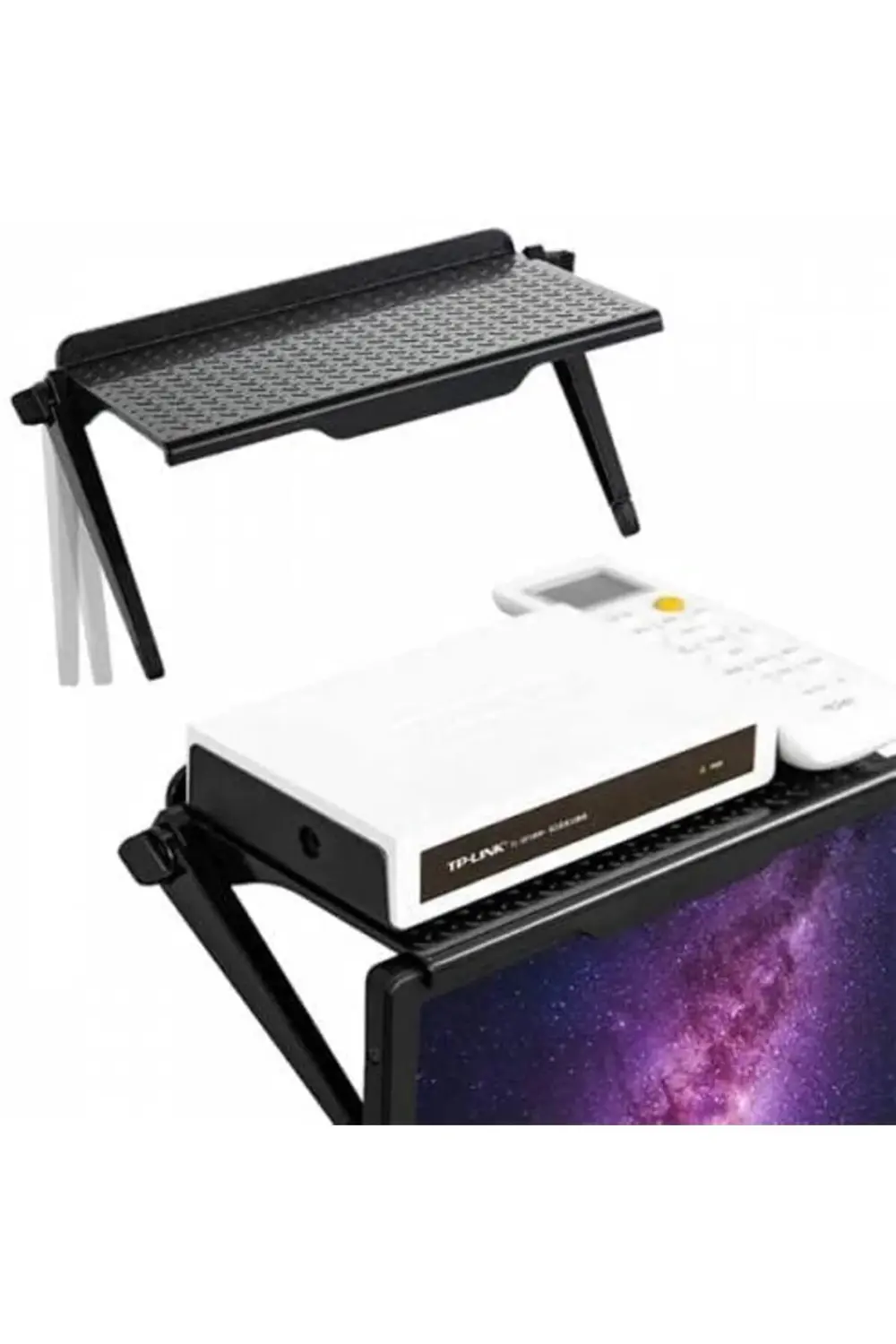 trendyloop Katlanabilir Monitör TV Üstü Stand Modem Standı Tv Org