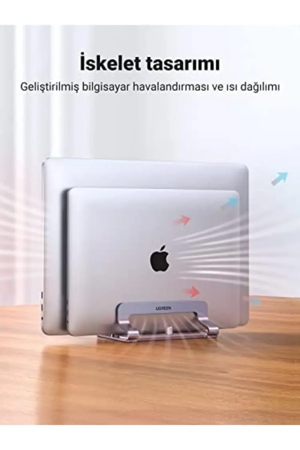 trendyloop UGREEN Masa için Dikey Dizüstü Bilgisayar Standı Çift