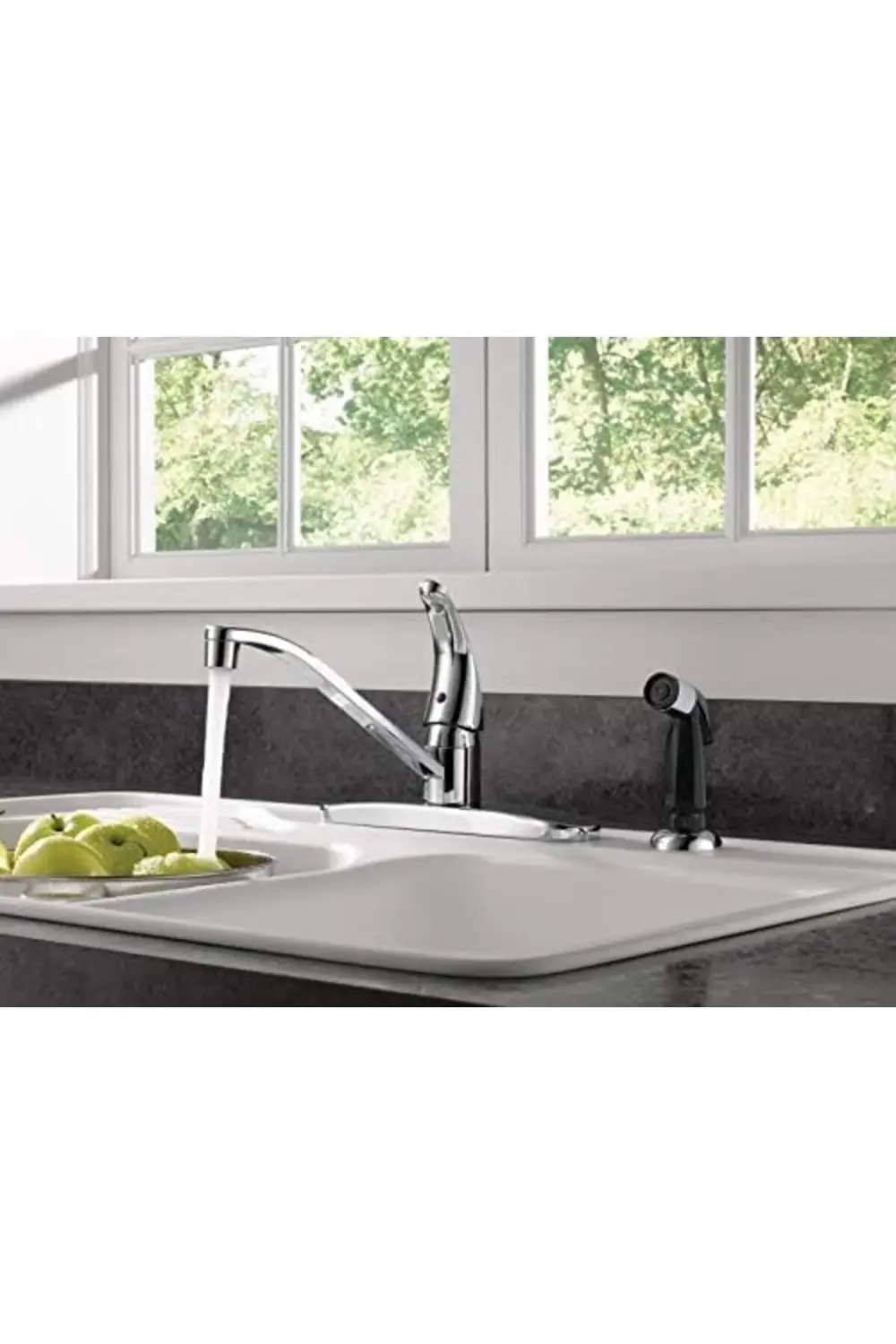 trendyloop Yan Püskürtücülü Tek Kolu Evye Bataryası, Krom P115LF