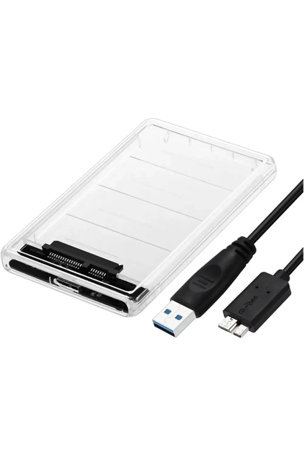 trendymr 2.5 İnç SATA Harddisk Saklama Kutusu, Şeffaf Pleksi Kasa