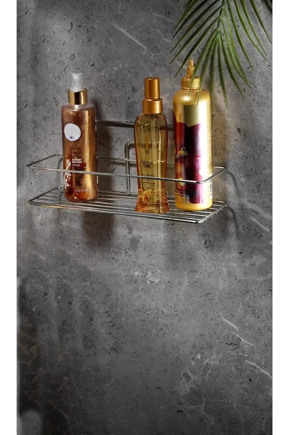 trendymr Haus Yapışkanlı Banyo Düzenleyici Şampuanlık Duş Rafı Kr