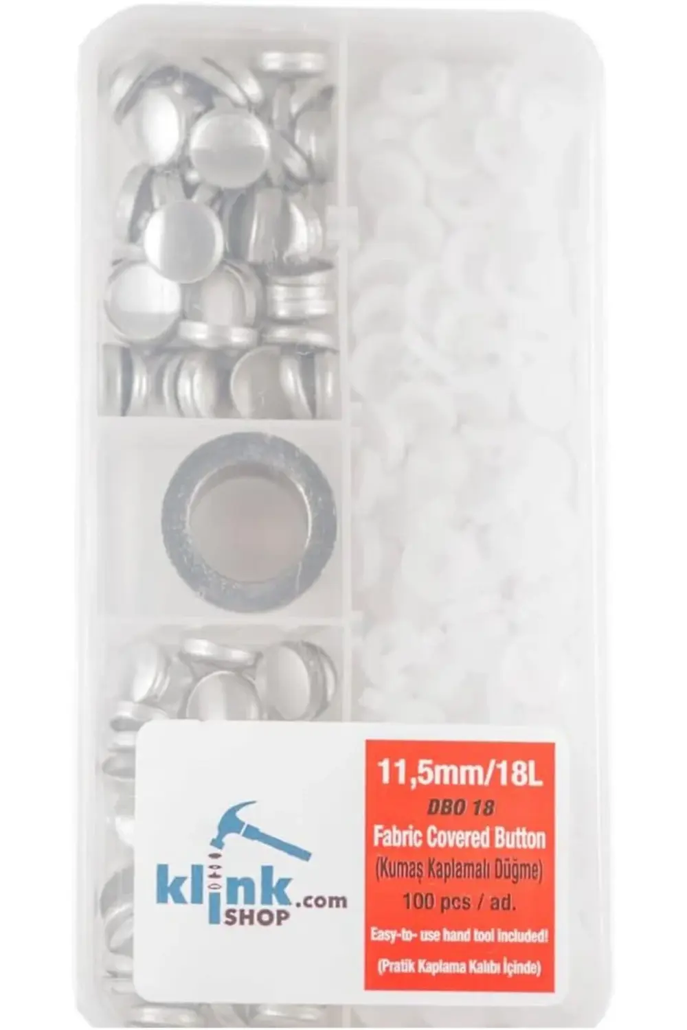 trendymr Kaplamalı Düğme 18 Boy 11,50 mm Kendin Yap Kiti, Gömlek,