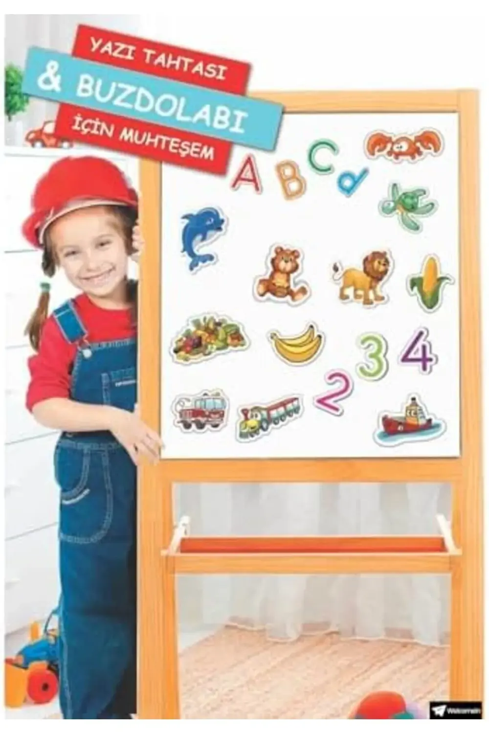 trendymr Manyetik Mıknatıslı Türkçe - İngilizce Harfler ve Sayıla