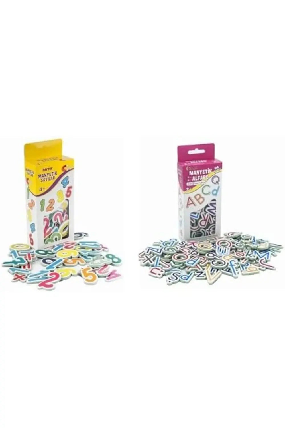 trendymr Manyetik Mıknatıslı Türkçe - İngilizce Harfler ve Sayıla