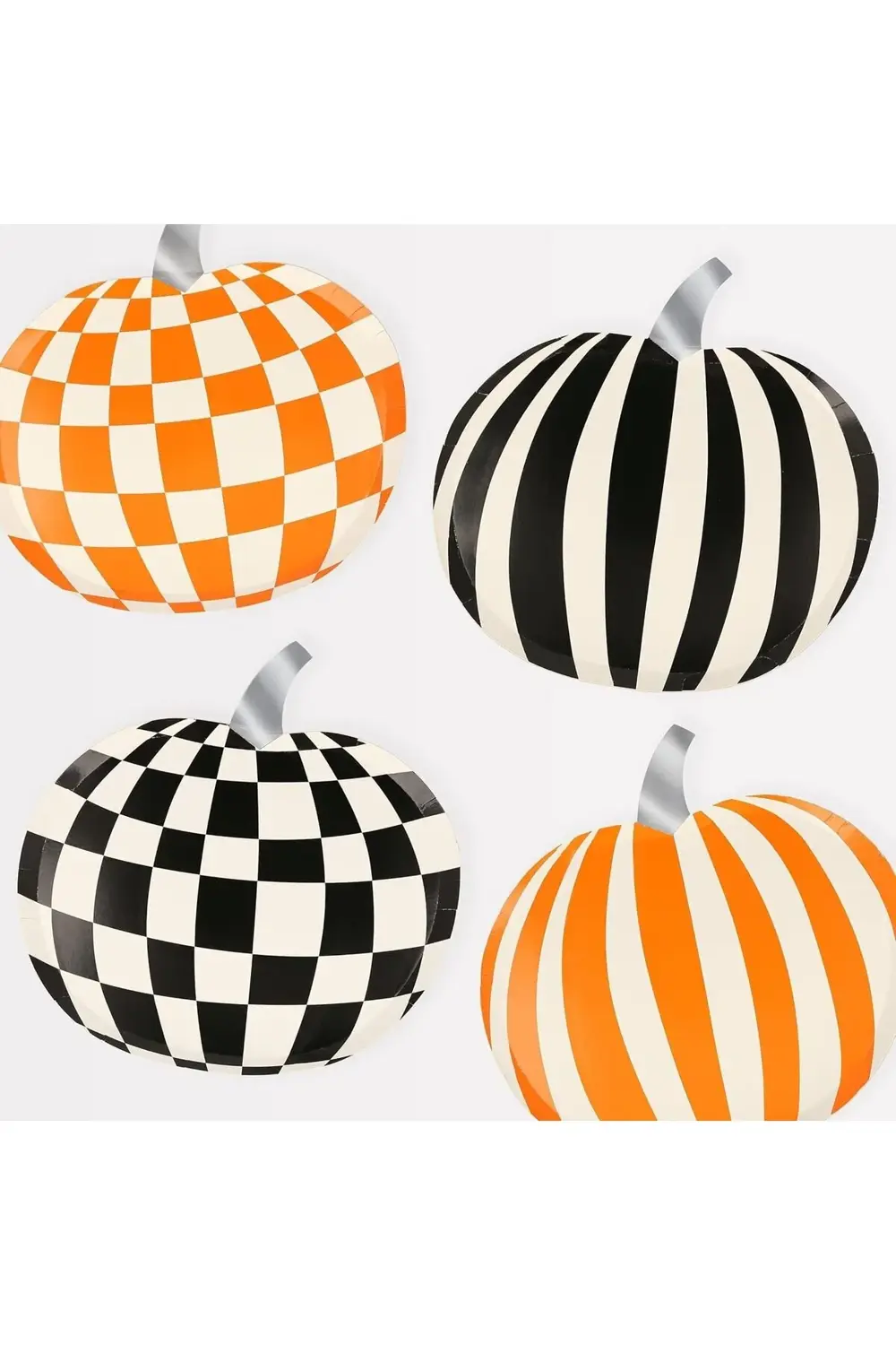trendymr Meri - Mod Pattern Pumpkin Plates - Modern Balkabağı Tab