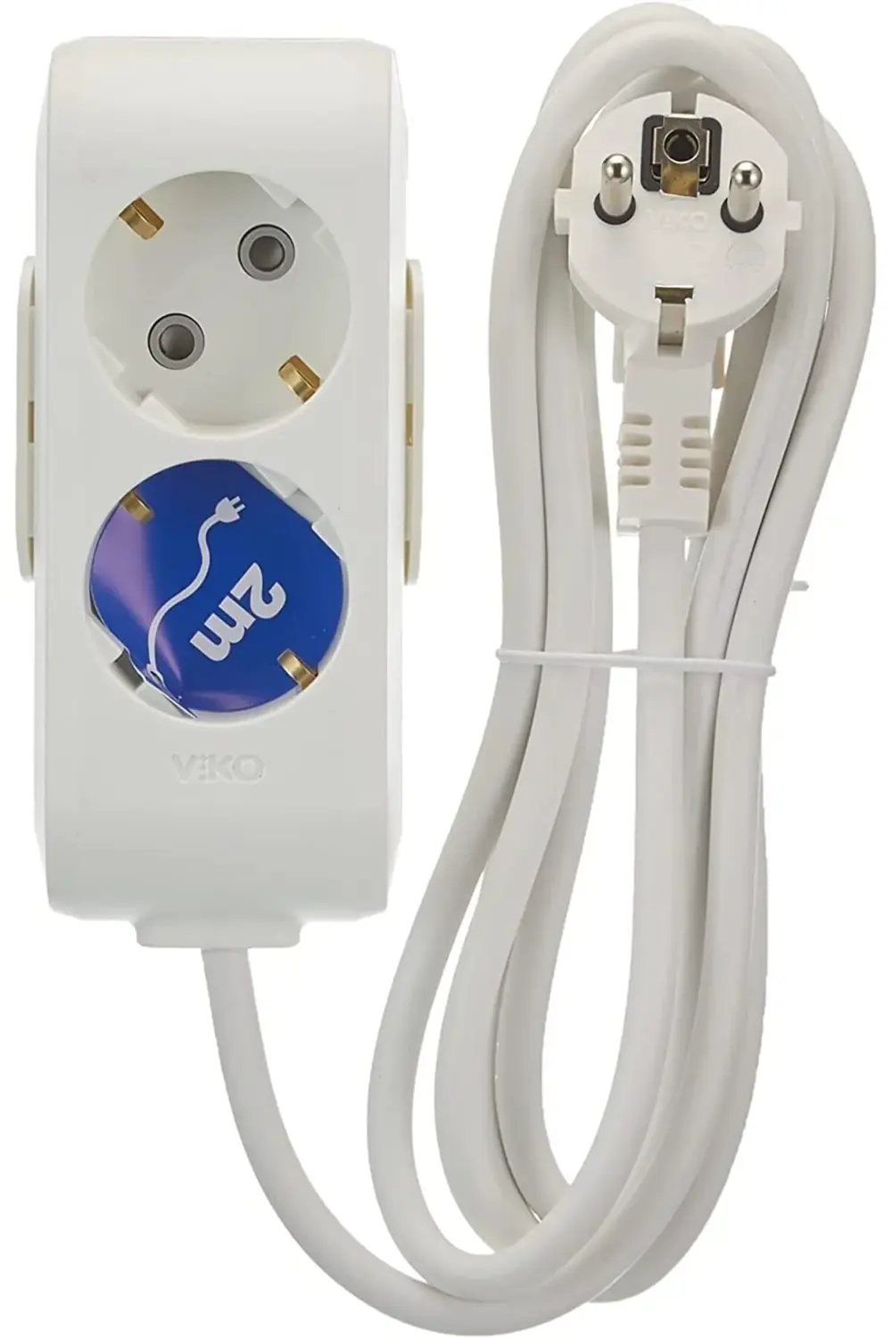 trendymr Multi-Let İkili Priz Topraklı Kablolu Çocuk Korumalı 2 M