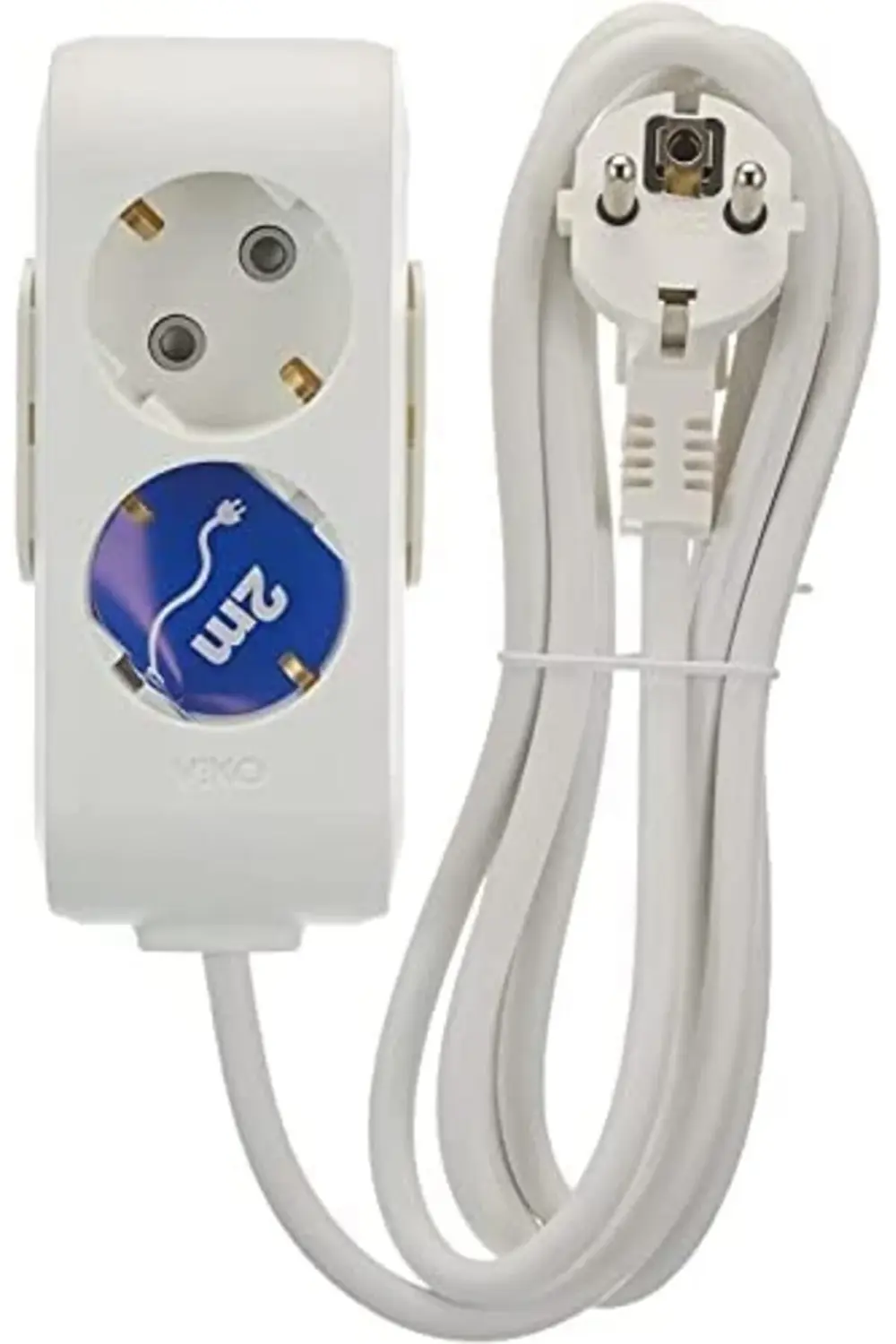 trendymr Multi-Let İkili Priz Topraklı Kablolu Çocuk Korumalı 2 M