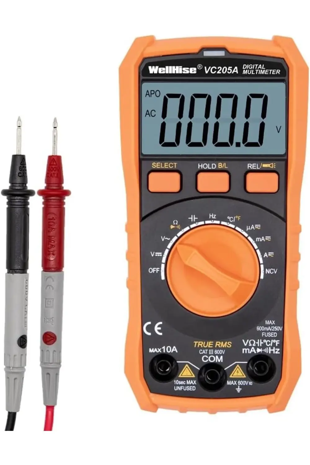 trendymr VC205A Ölçü Aleti Multimetre Avometre NCV Işıklı Ekran I
