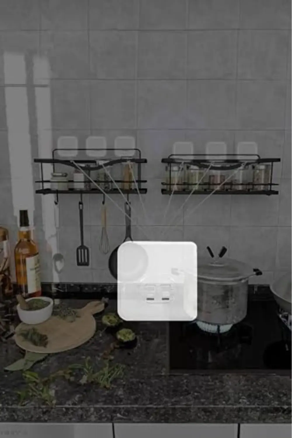 trendyvision 10 Adet 7X7Cm Yedek Süper Güçlü Yapışkanlı Askı, 20K