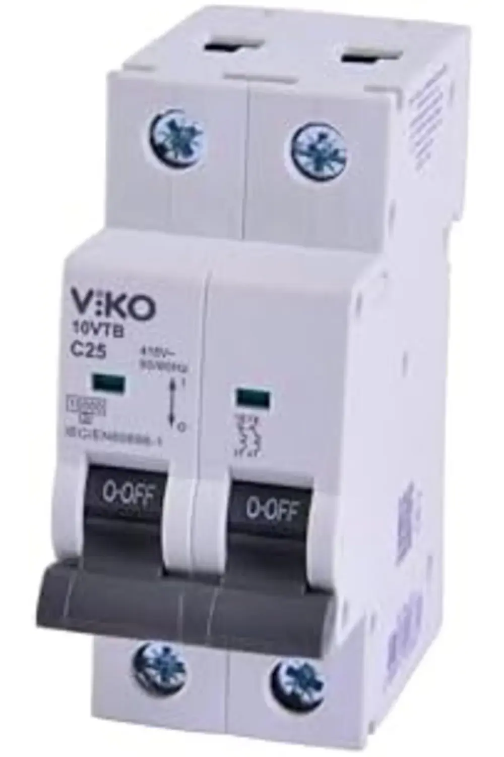 trendyvision 10VTB-2C25 Otomatik Sigorta 10kA C Tipi 2 Kutup 25A