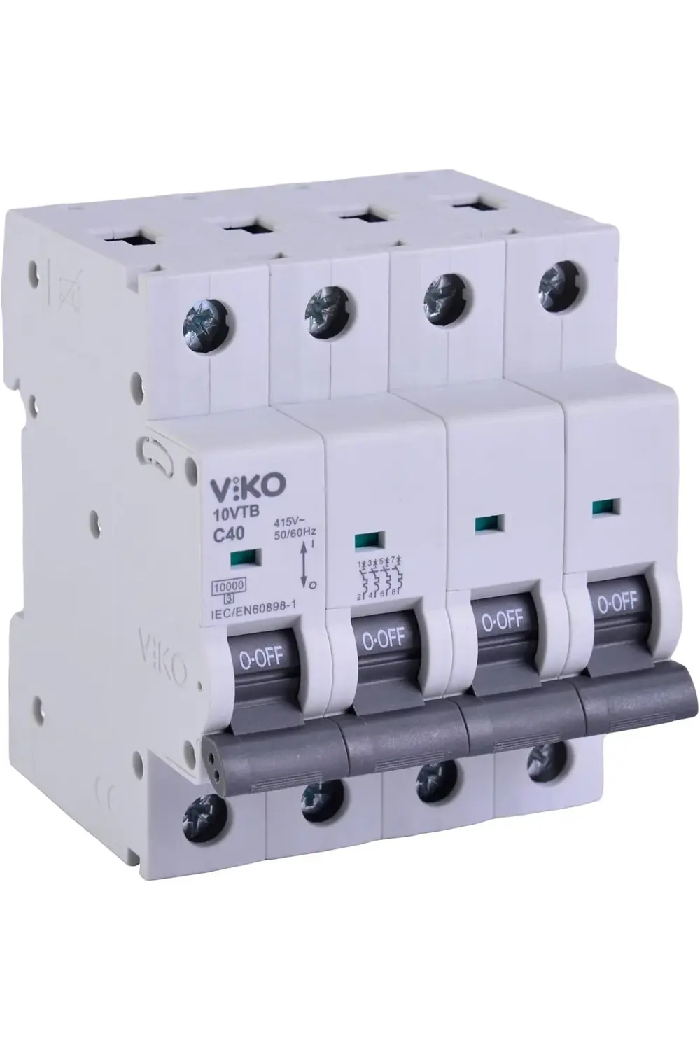 trendyvision 10VTB-4C40 Otomatik Sigorta 10kA C Tipi 4 Kutup 40A