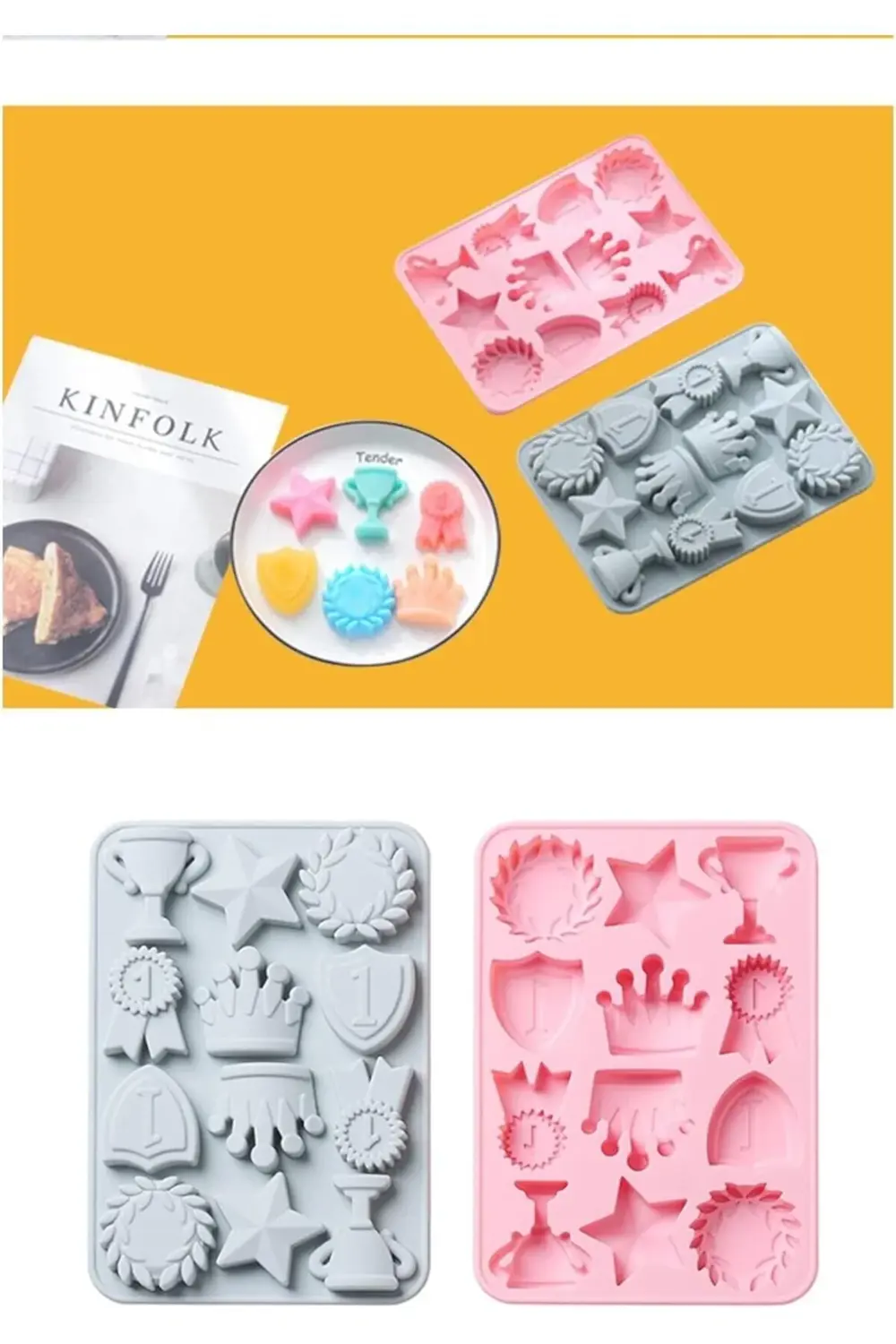 trendyvision 155- Siliko World Silikon Kek Çikolata Sabun Mum Epo