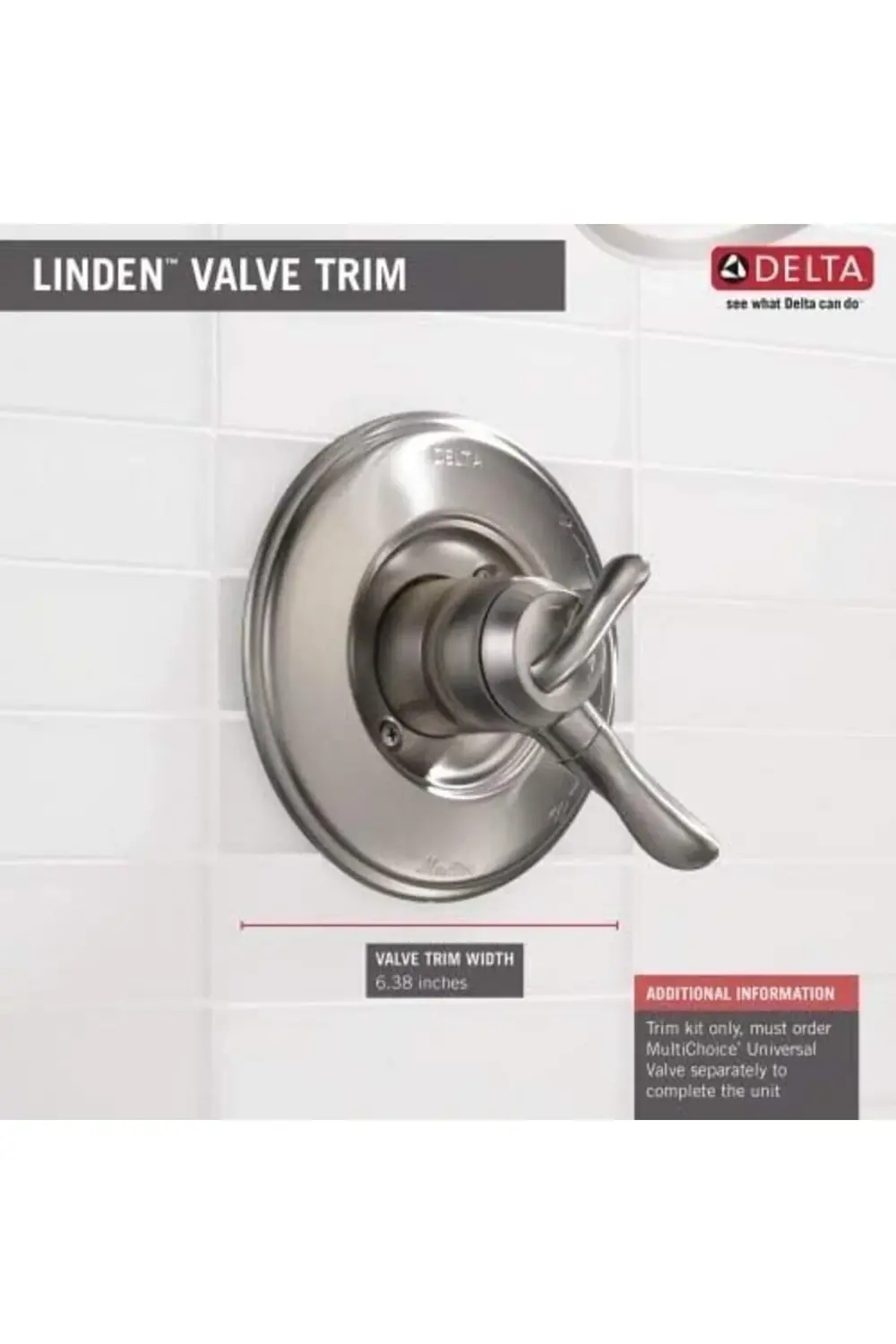 trendyvision 17 Serisi Çift İşlevli Duş Kolu Valfi Kiti, Krom T17