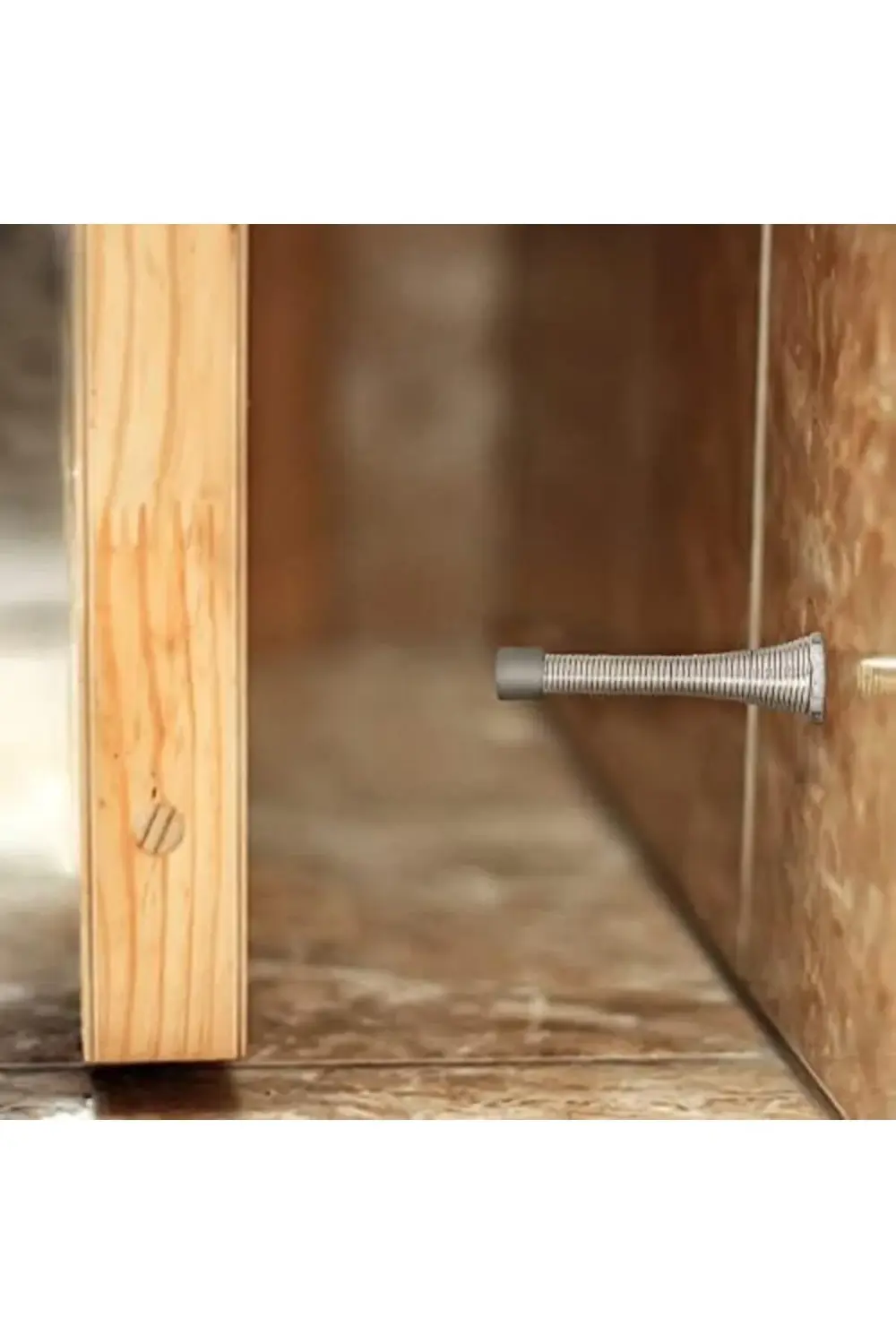 trendyvision 181701 Yaylı Kapı Stoperi, 10'lu Paket, Nikel buyfli