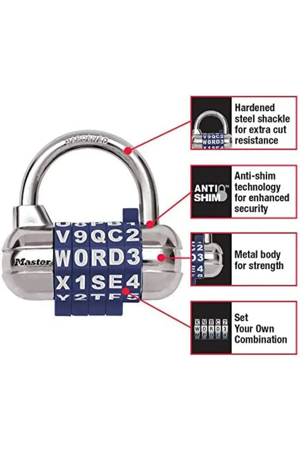 trendyvision 2-1/2 inç (64 mm) Genişliğinde Kendi Kelime Kombinas