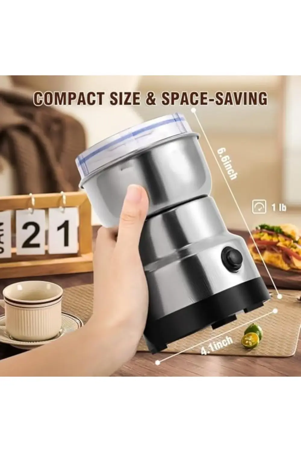 trendyvision 200 Watt Çelik Bıçaklı Kahve ve Baharat Öğütme Makin