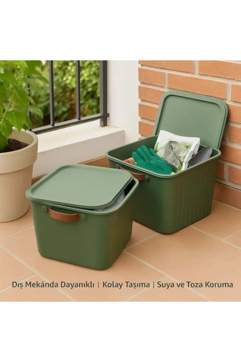 trendyvision 20LT Kapaklı Organizer Kutu – Dayanıklı Plastik Sakl