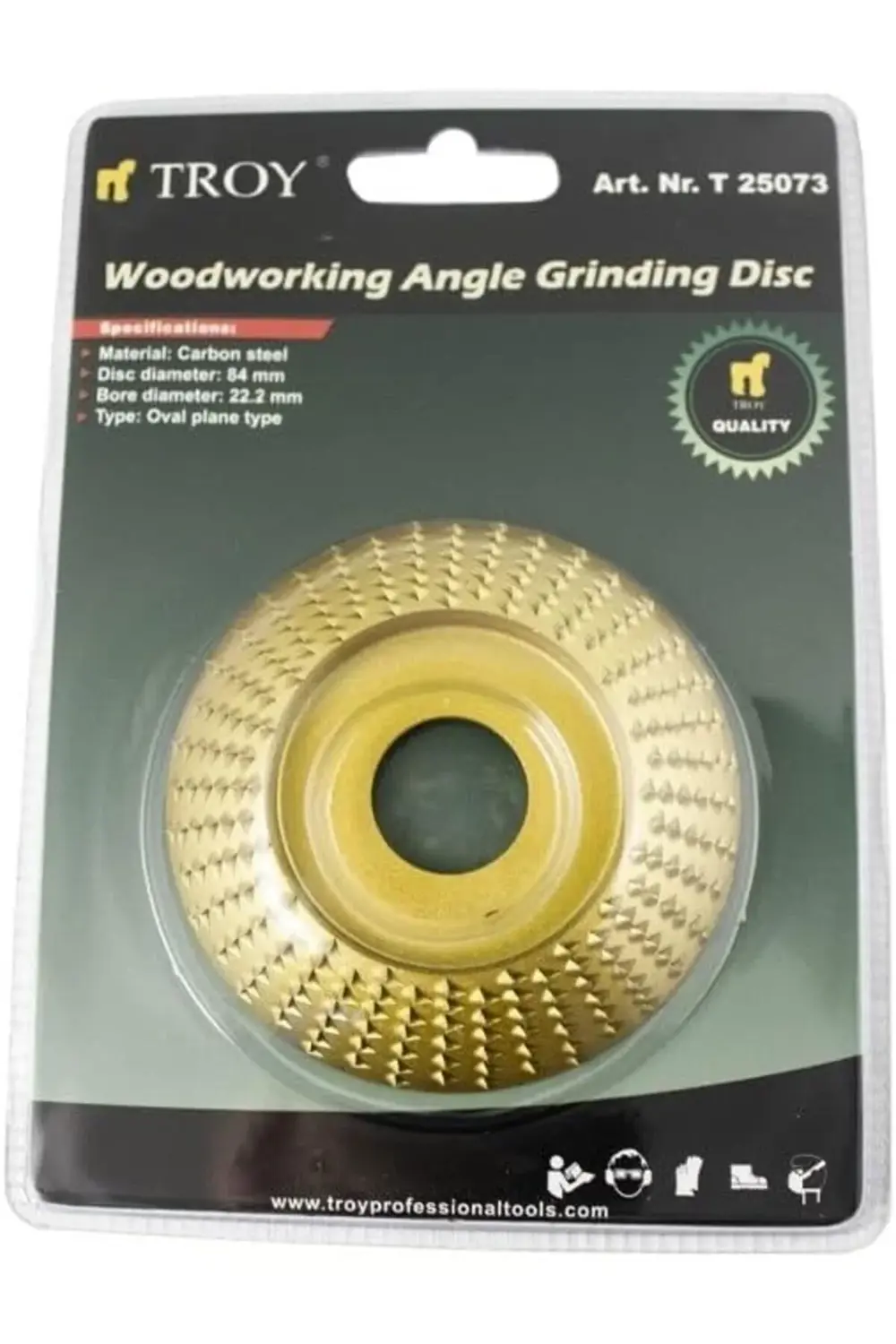 trendyvision 25073 Avuç Taşlamalar için Ahşap Törpü Diski, Yarı K