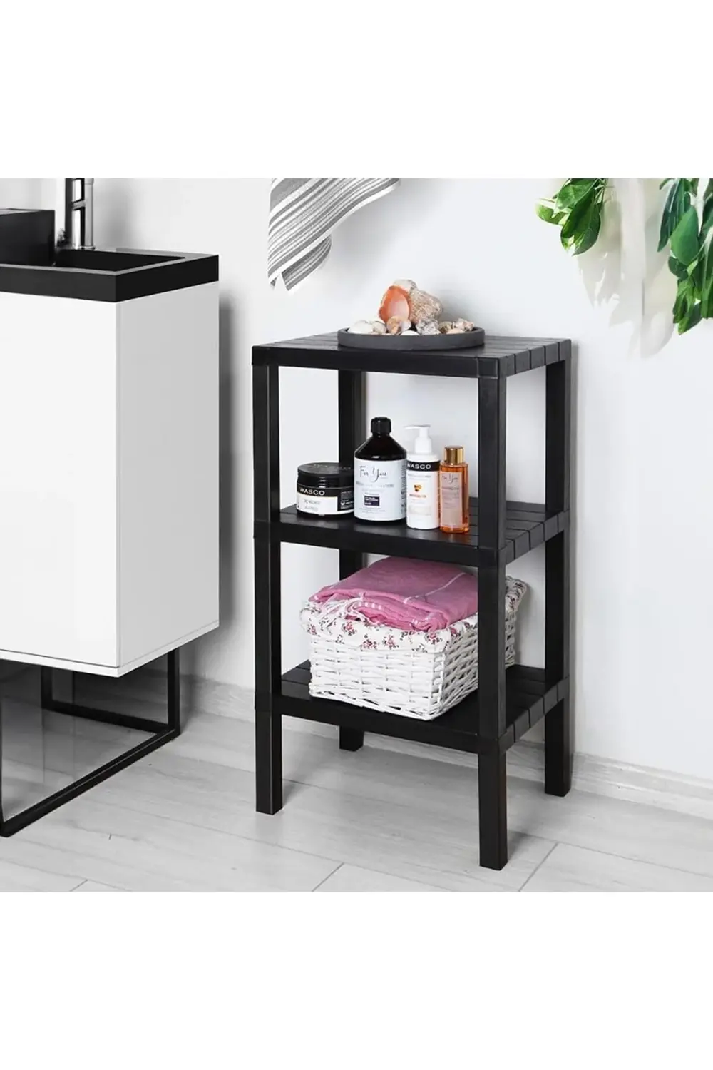 trendyvision 3 Katlı Köşe Rafı | Banyo, Mutfak ve Kiler İçin Yer