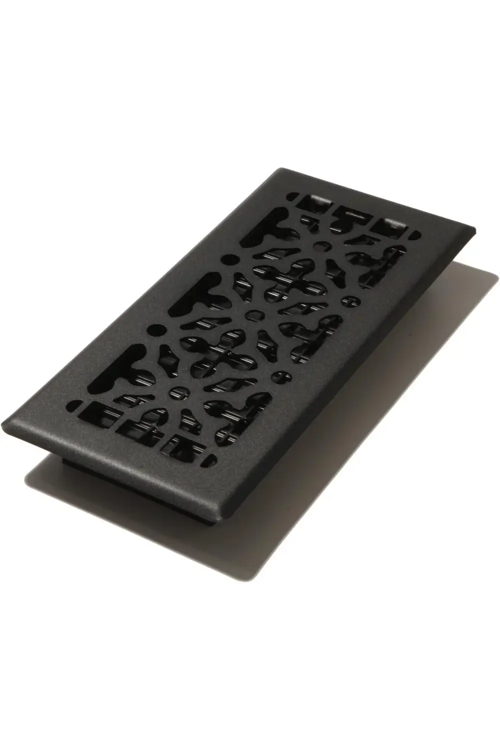 trendyvision 4-inç 10 inç Gotik Steel Floor Register, AGH410-BLK