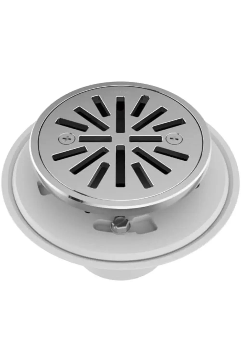 trendyvision 4 İnç Yuvarlak Duş Yer Sifonu Krom, Duş Tahliye Kiti