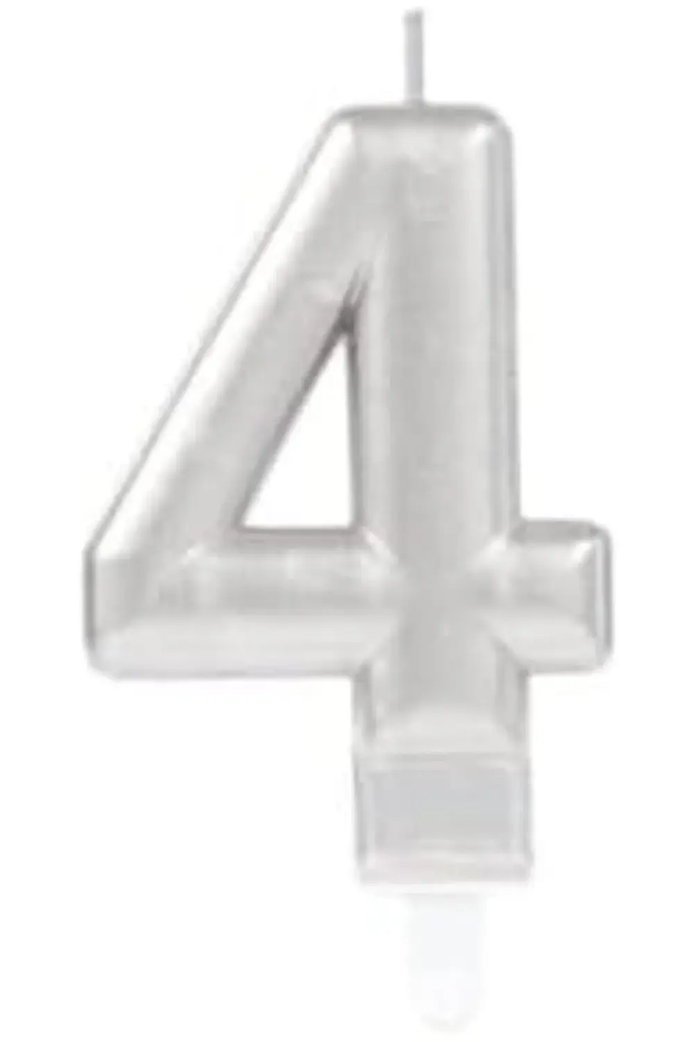 trendyvision 4 Rakam Mum Gümüş Renk buyflicker 395519