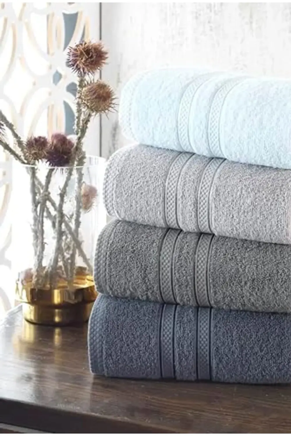 trendyvision 50x90 4'Lü El & Yüz Havlu Seti buyflicker 395519