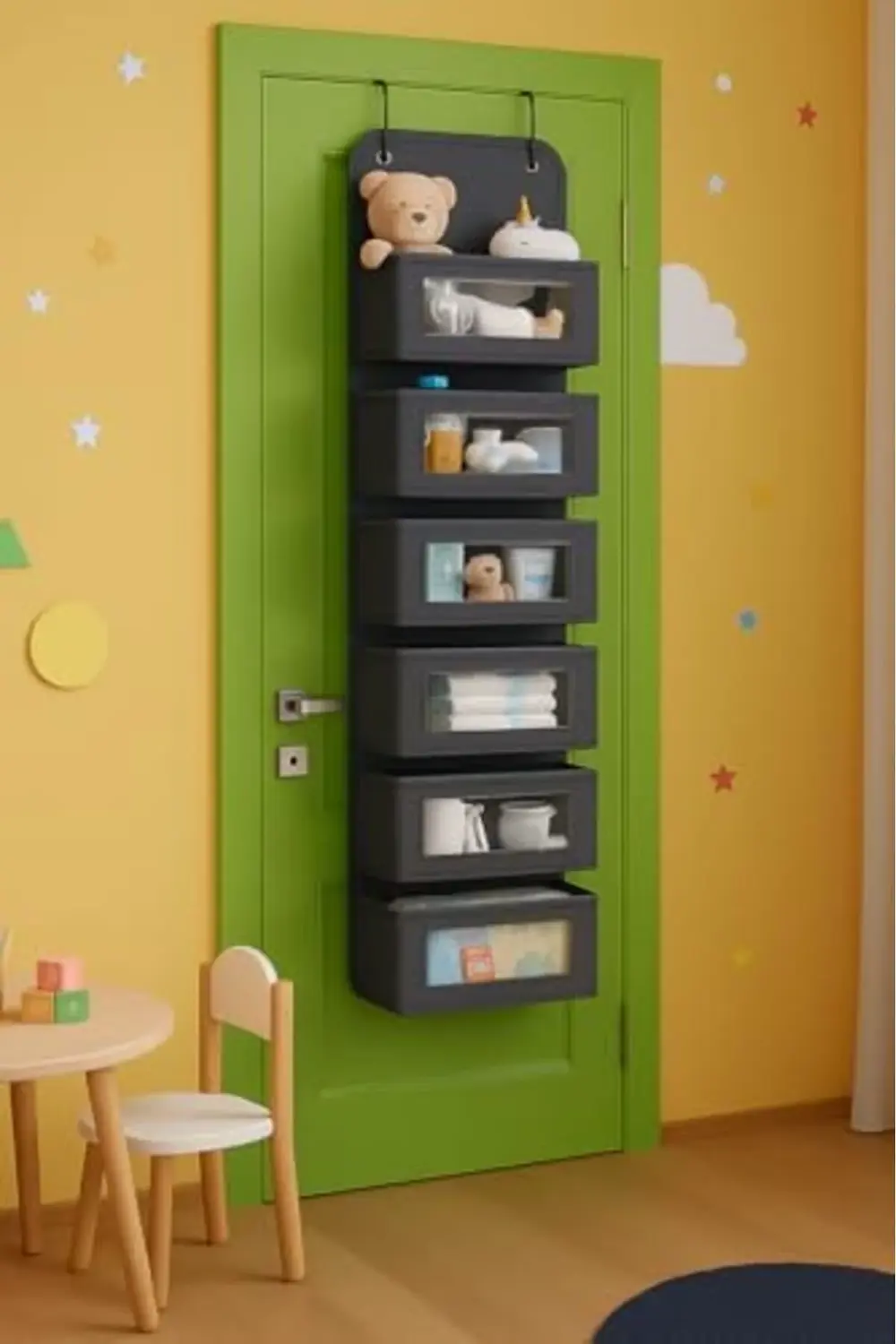 trendyvision 6 Katlı Kapı Arkası Düzenleyici Raf Bebek Eşyası Çoc