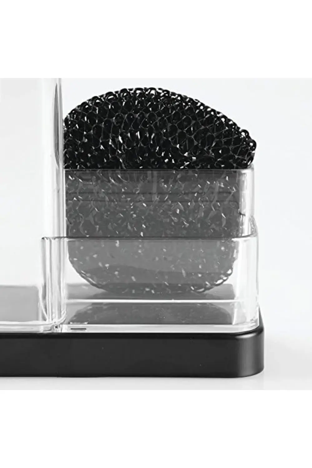 trendyvision 67097EU Forma 2 sabun-ve sünger-Caddy, mat siyah/şef