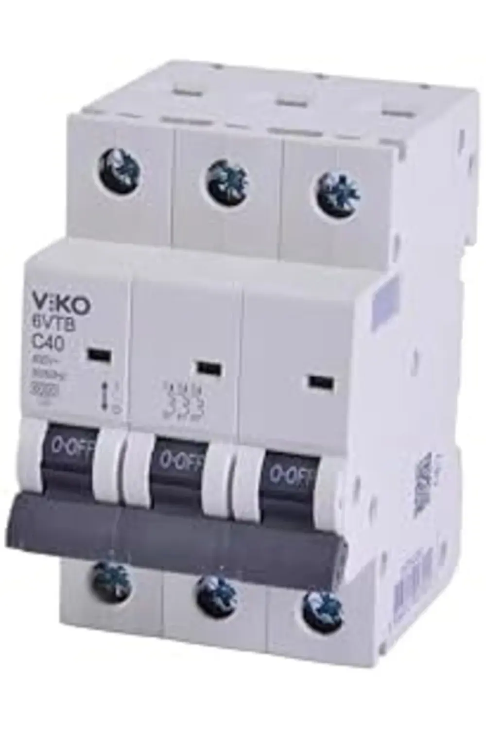 trendyvision 6VTB-3C40 Otomatik Sigorta 6kA C Tipi 3 Kutup 40A bu